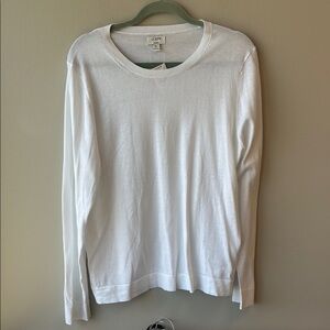 J. Crew NWT White Long Sleeve Top